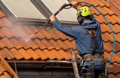 Démoussage et hydrofuge de toiture à Berthecourt
